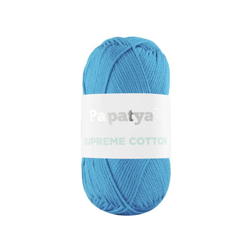Lana Papatya Cotton Supreme Azul Indigo # 5650 x 50 gramos