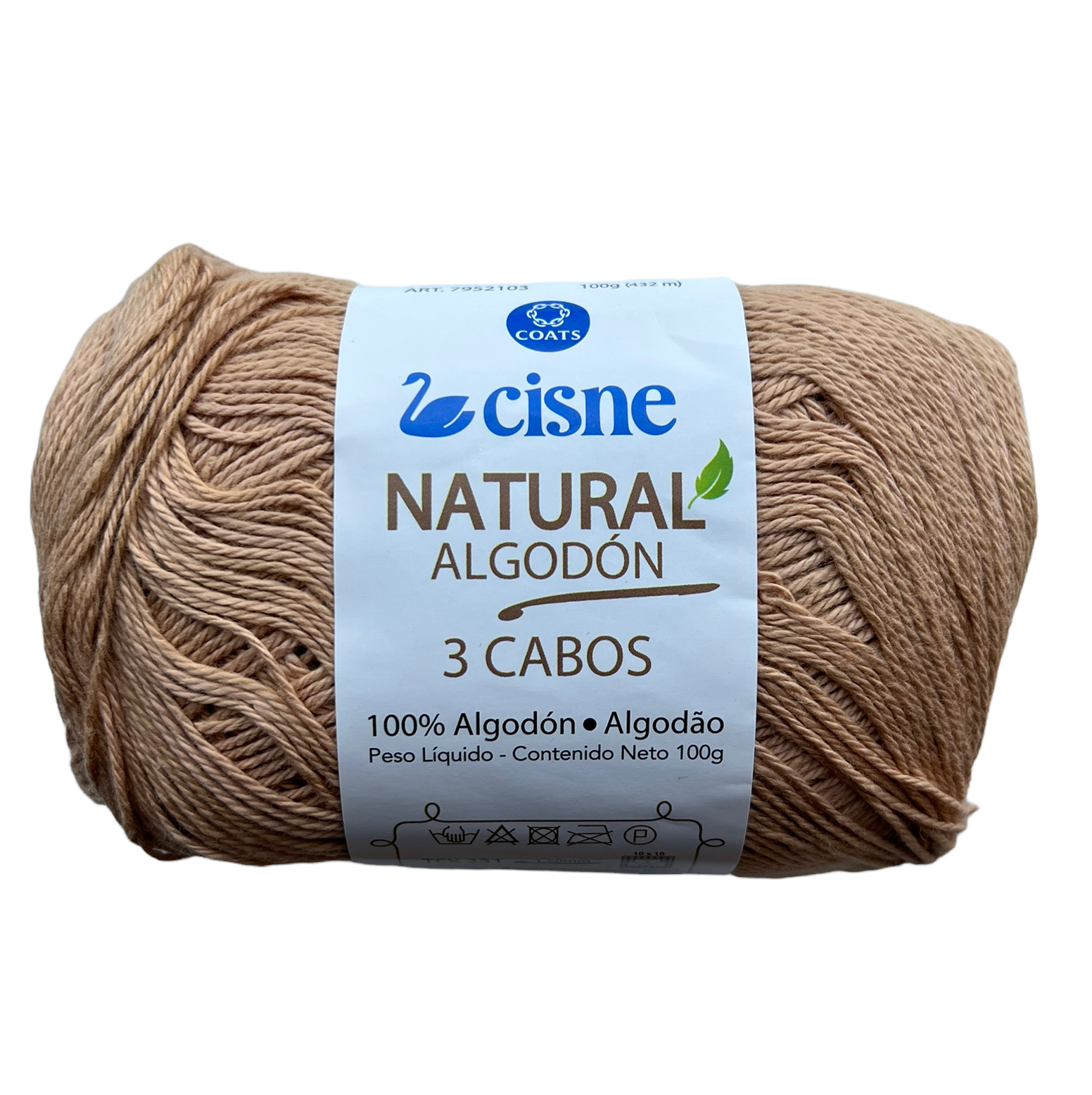 Fil De Coton Spécial Crochet Et Amigurumi 55 M - Beige à Prix