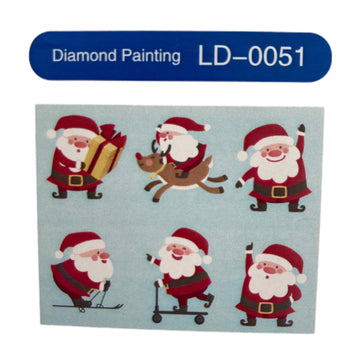 Kit de Pintura con Diamantes 5D - Diamond Paint - Santa Claus - LD-00051