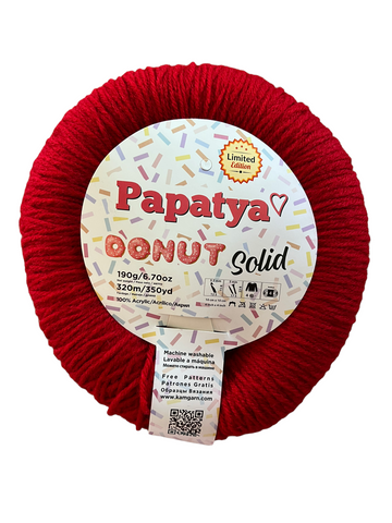 Lana Papatya Donut Solid Rojo # 114