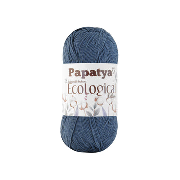 Lana Papatya Ecological Cotton # 203 Azul Jean Oscuro