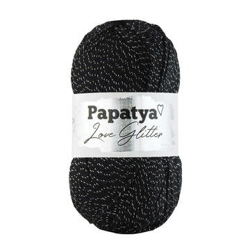 Lana Papatya Love Glitter Negro Lurex Plateado 2000