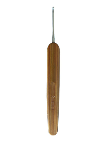 Aguja Mango de Madera Bambú Plano 2 mm