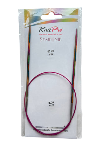 Aguja Knit Pro circular Symfonie 3 mm - 60 cms