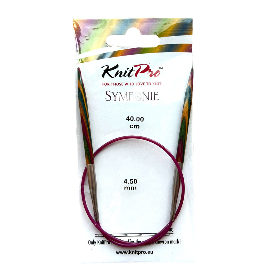 Aguja Knit Pro circular Symfonie 4.5 mm - 40 cms