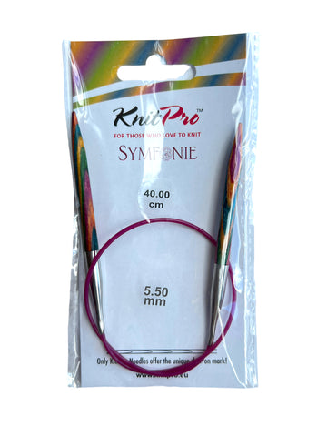 Aguja Knit Pro circular Symfonie 5.5 mm - 40 cms