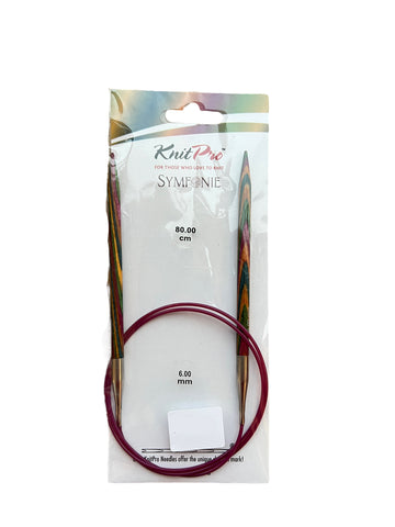 Aguja Knit Pro circular Symfonie 6 mm - 80 cms