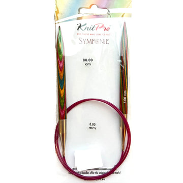Aguja Knit Pro circular Symfonie 8 mm - 80 cms