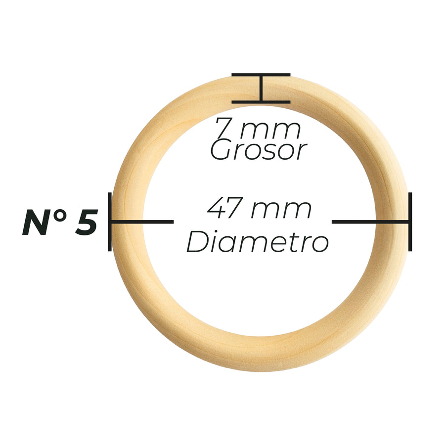 Aro de Madera Natural 5 cm