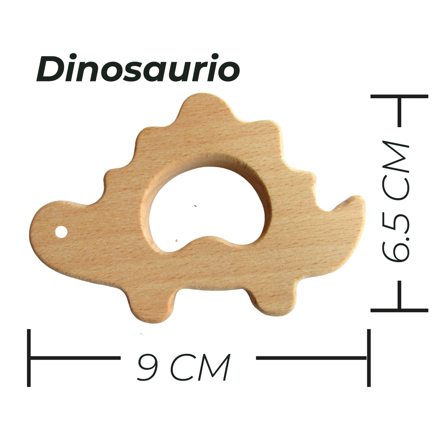 Aro de Madera Natural formas - Dinosaurio