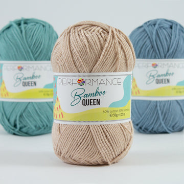 Lana Performance Bambu Queen Beige # 2021 x 50 gramos