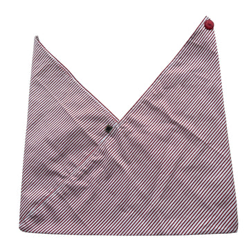 Bolsa Origami en Lona Estampada - Rayas Rojas