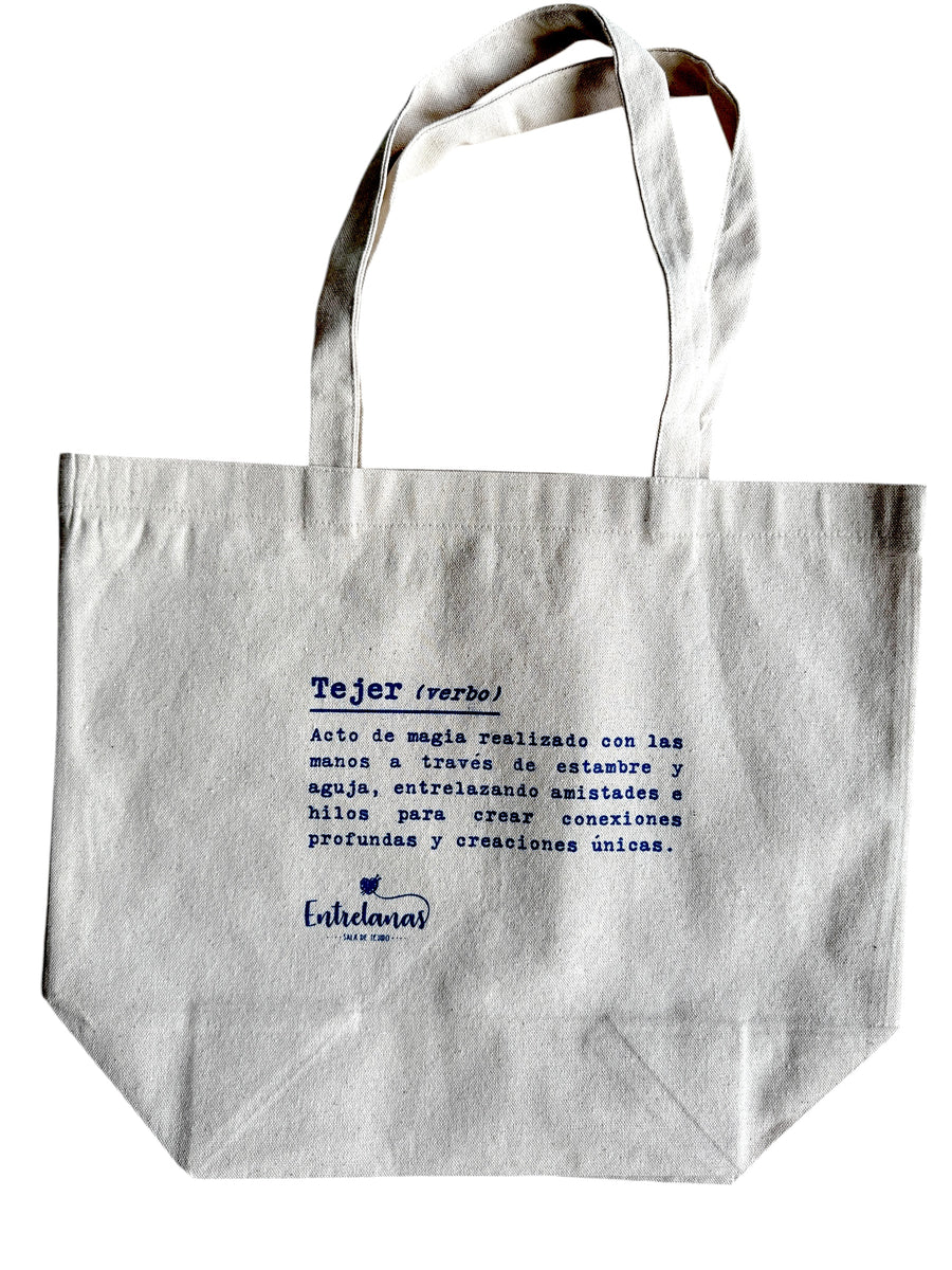 Bolsa Tote en Lona Definición de Tejer