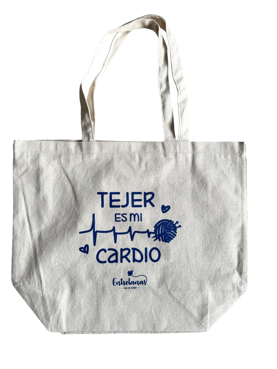 Bolsa Tote en Lona Tejer es mi Cardio