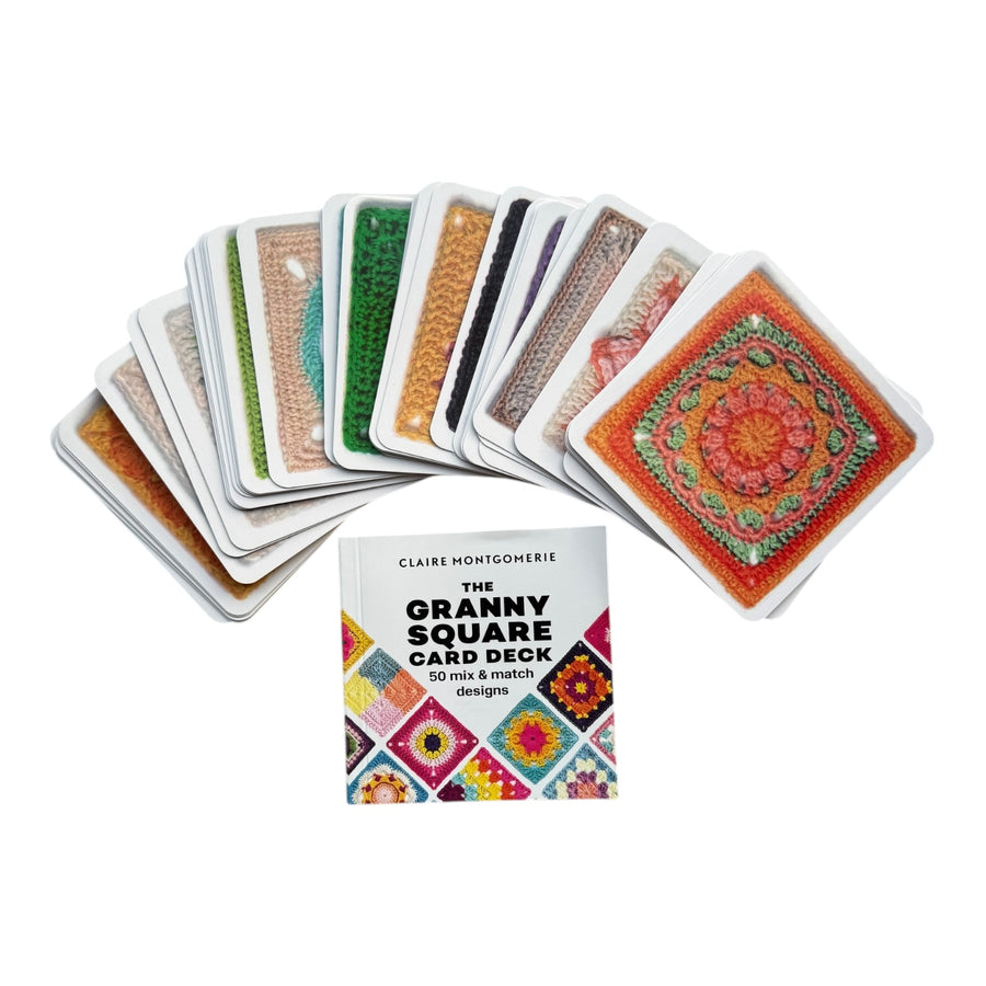 Juego de Tarjetas de Granny Squares – Claire Montgomerie (50 Diseños + Libro)