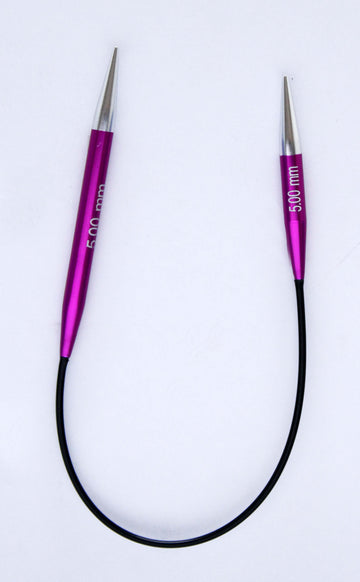 Aguja Knit Pro circular Zing Asimetrica 5 mm - 25 cms