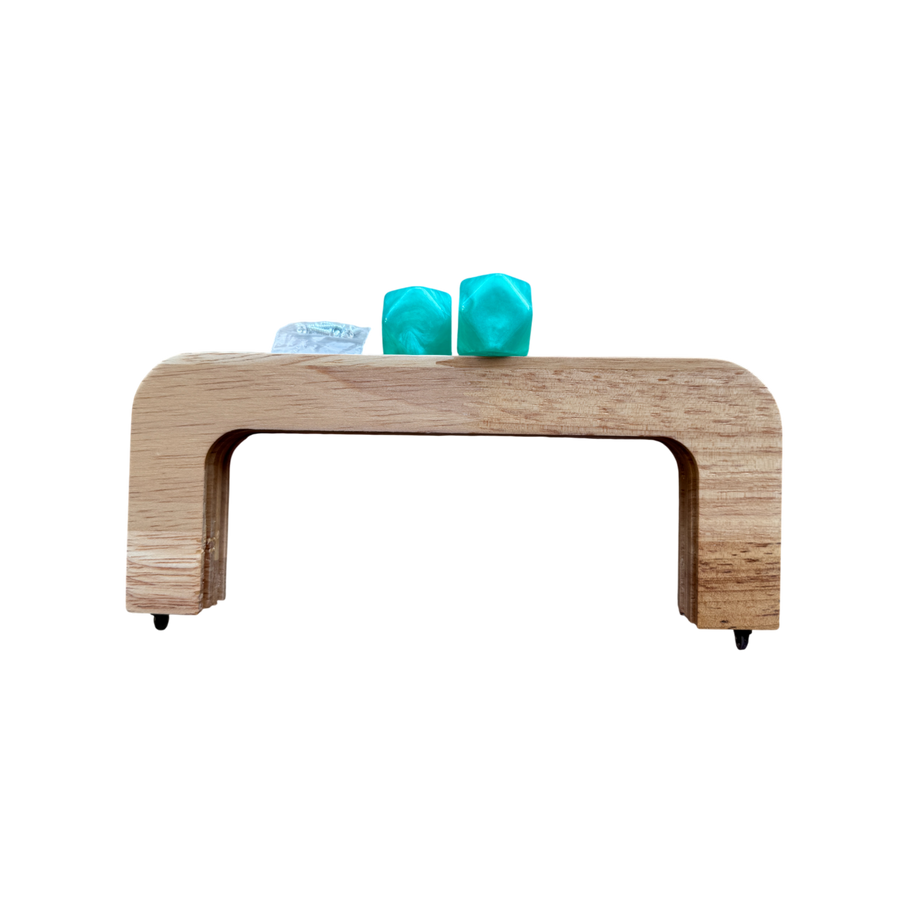 Herraje Bolso Madera con Pepas Colores