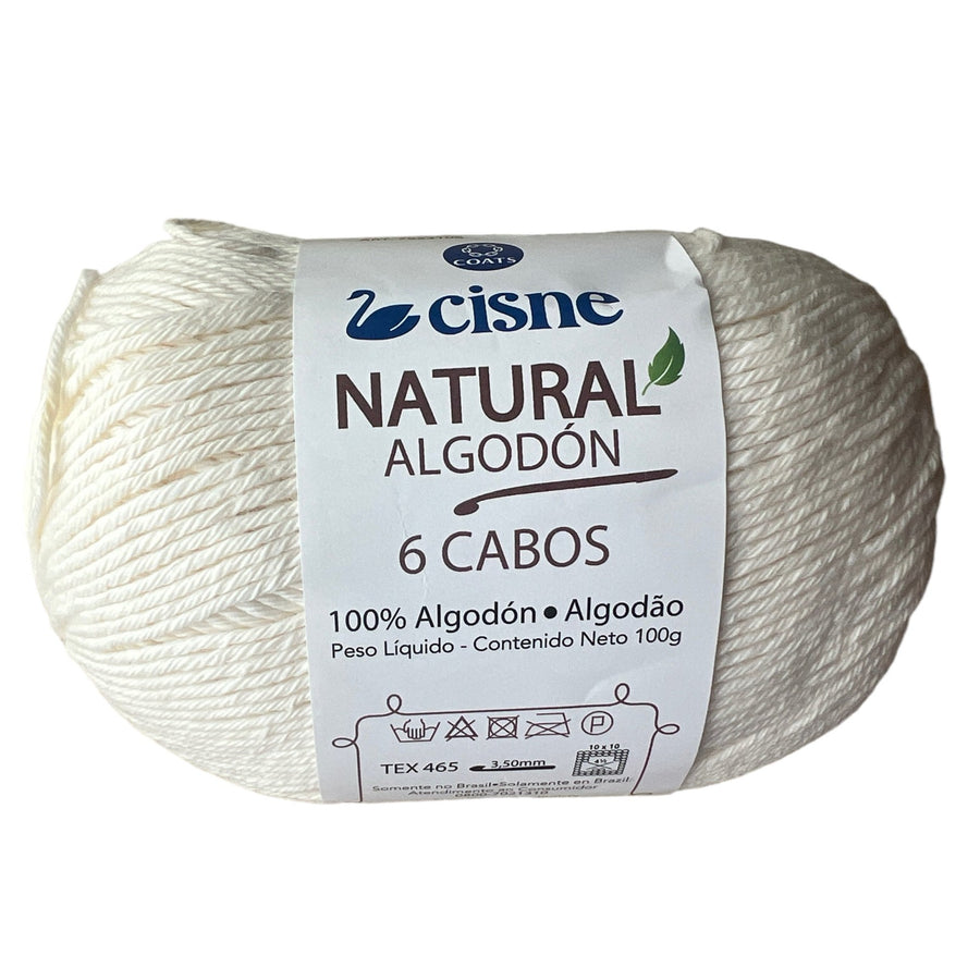 Hilo Cisne Natural Algodón 6 Cabos Crudo 000C