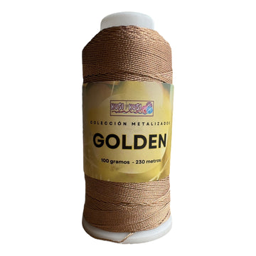 Hilo Kusi Kusi Golden para Tejer Cobre Claro - B653 - 12 hebras