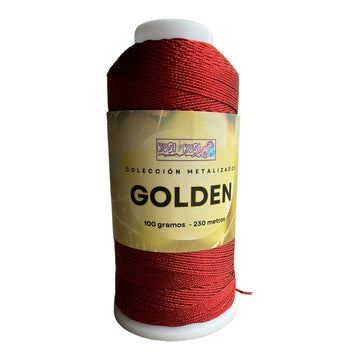 Hilo Kusi Kusi Golden para Tejer Rojo - B25 - 12 hebras