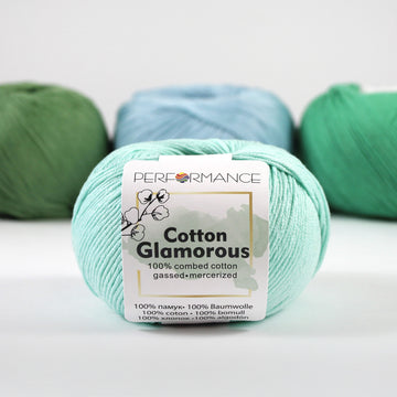 Lana Performance Cotton Glamorous #136 Aguamarina x 50 gramos