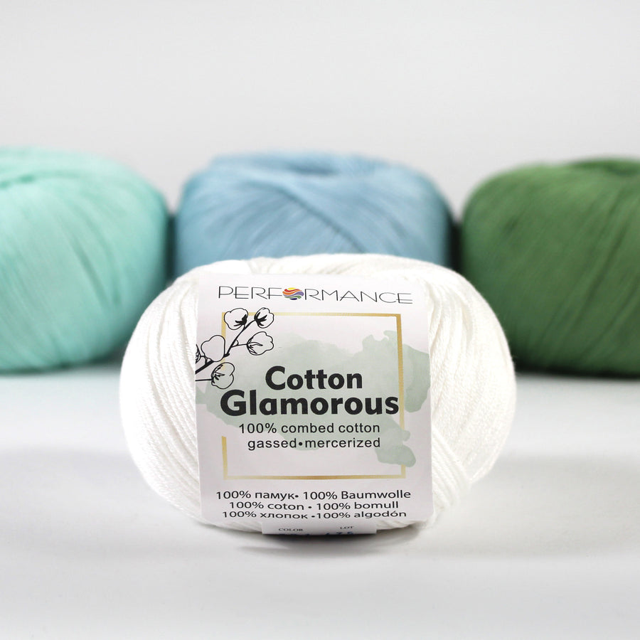 Lana Performance Cotton Glamorous #2 Blanco x 50 gramos