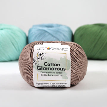 Lana Performance Cotton Glamorous #217 Cafe Claro x 50 gramos