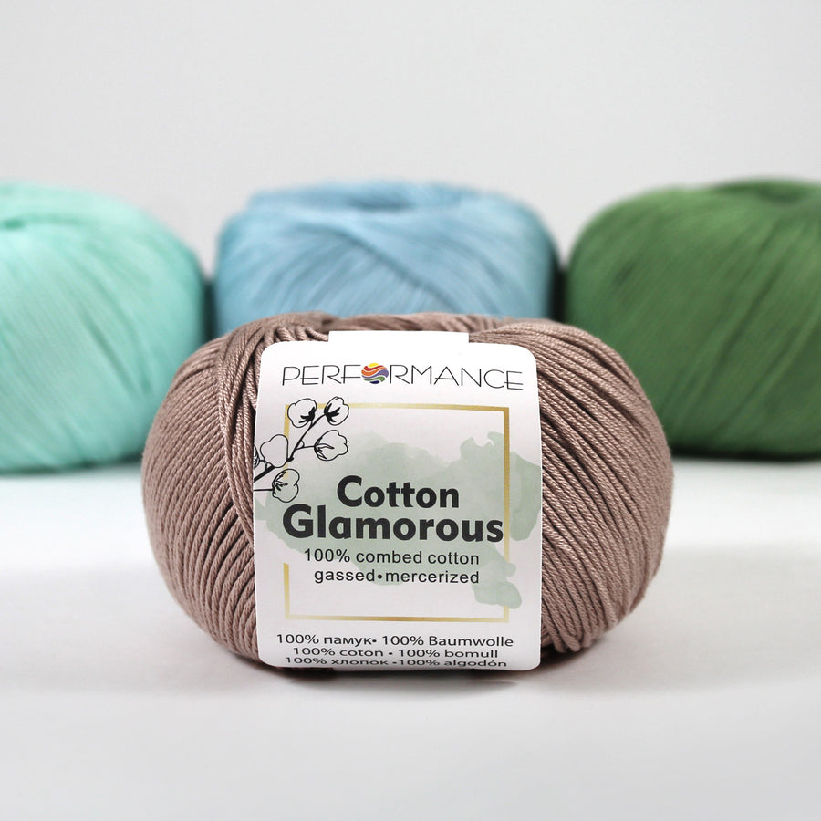Lana Performance Cotton Glamorous #217 Cafe Claro x 50 gramos