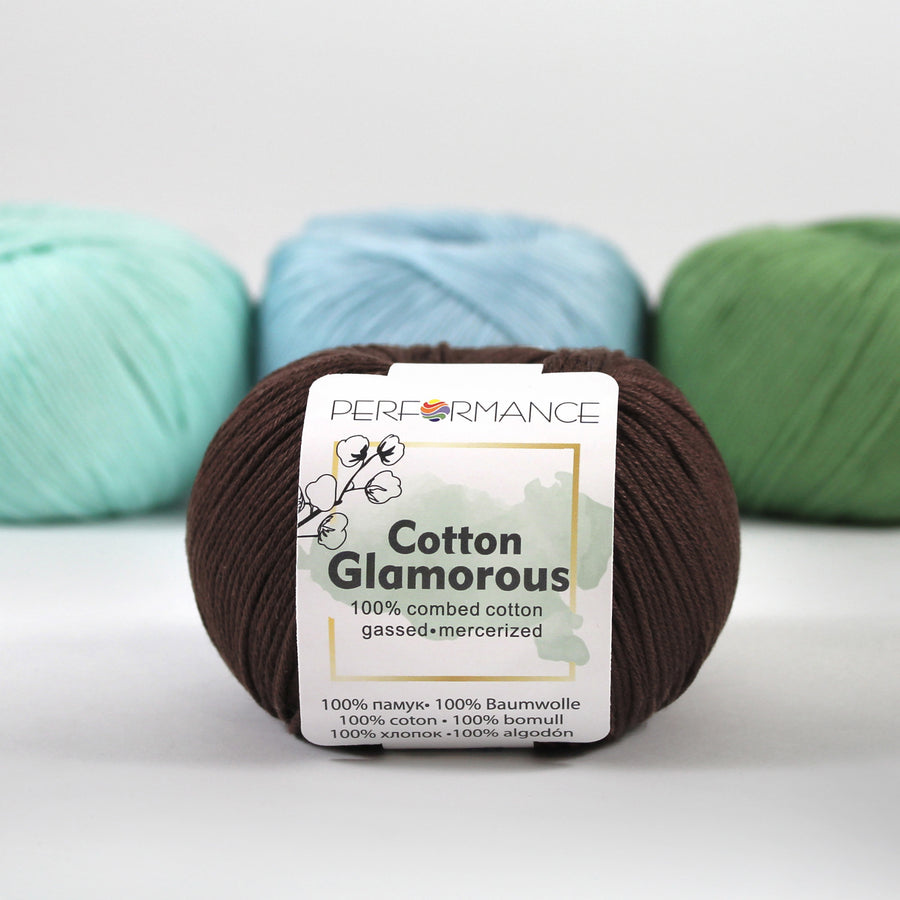 Lana Performance Cotton Glamorous #227 Cafe Oscuro x 50 gramos
