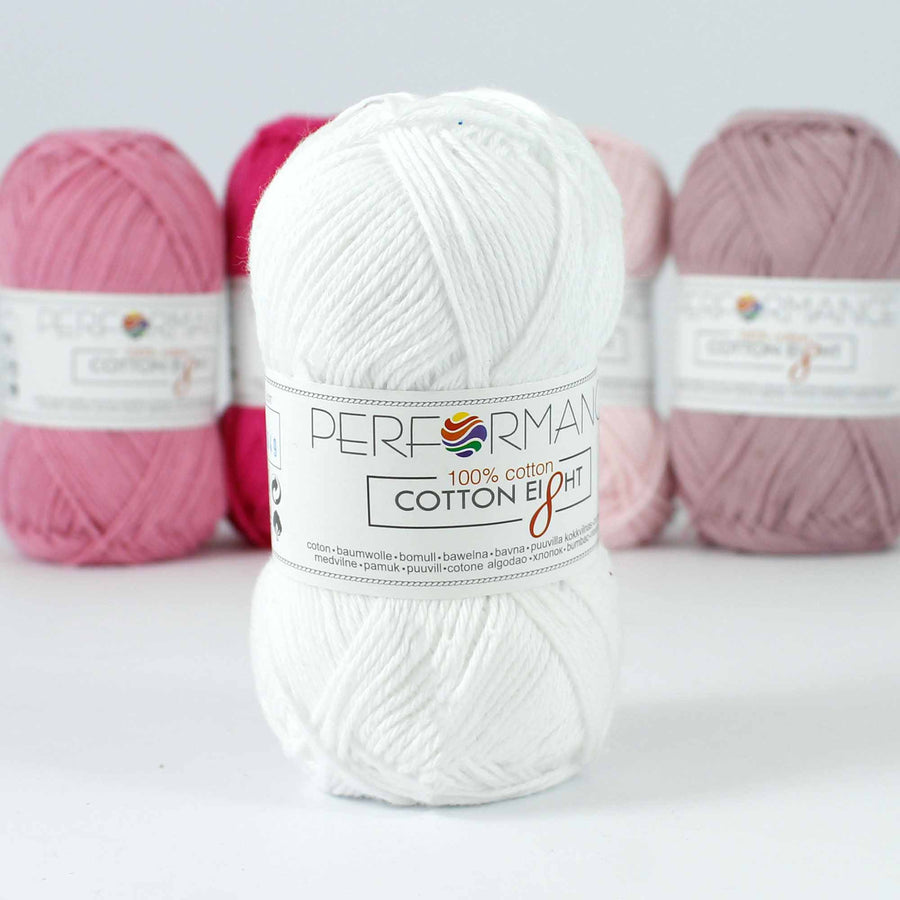 Lana Performance Cotton Eight #1020 Blanco x 50 gramos