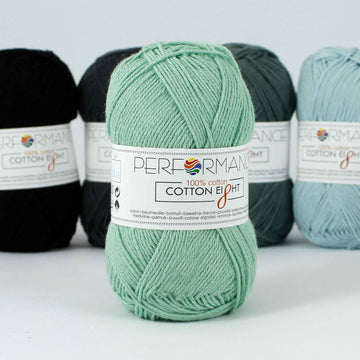 Lana Performance Cotton Eight #1210 Verde Menta x 50 gramos