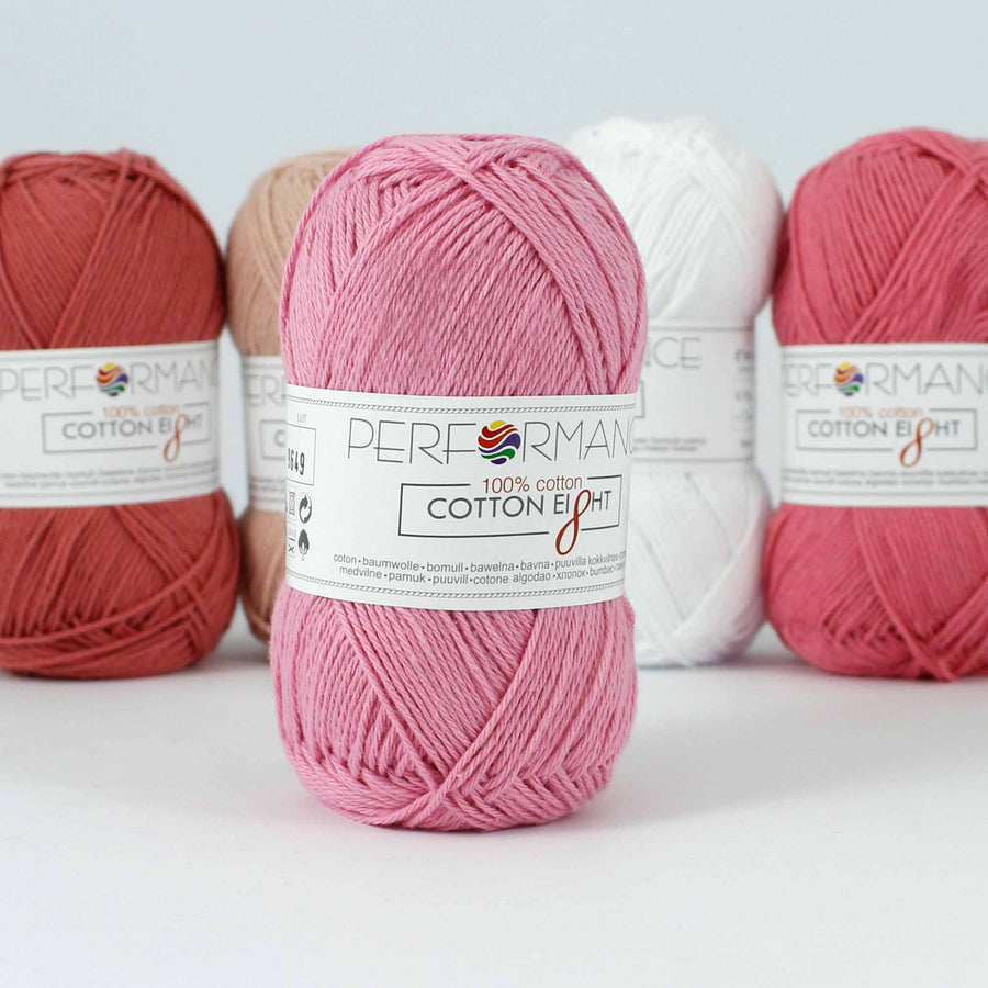 Lana Performance Cotton Eight #1220 Rosado Claro x 50 gramos