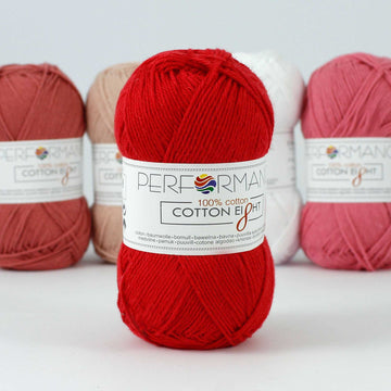 Lana Performance Cotton Eight #1240 Rojo x 50 gramos