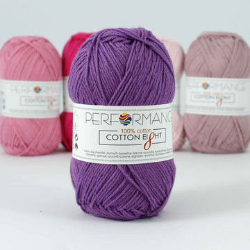 Lana Performance Cotton Eight #1260 Morado x 50 gramos