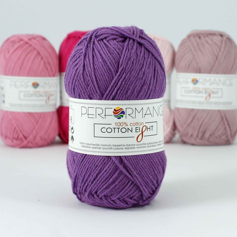 Lana Performance Cotton Eight #1260 Morado x 50 gramos