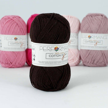Lana Performance Cotton Eight #1300 Café Oscuro x 50 gramos