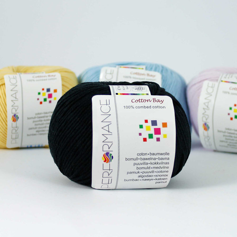 Lana Performance Cotton Bay Negro # 01 x 50 gramos
