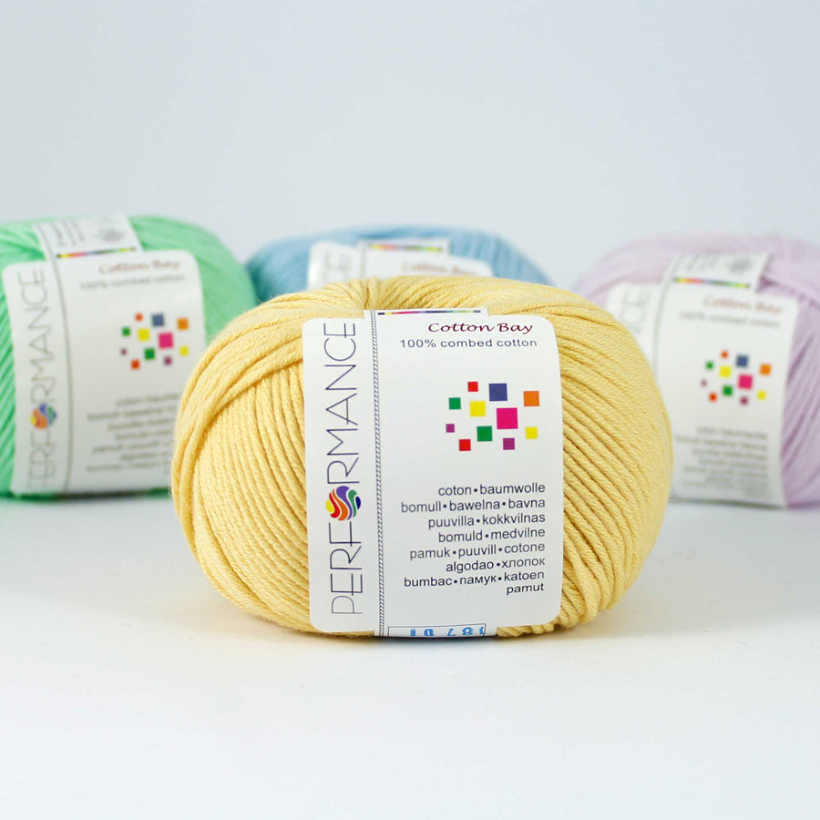 Lana Performance Cotton Bay Amarillo # 187 x 50 gramos