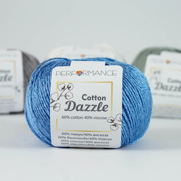 Lana Performance Cotton Dazzle Azul Ortensia # 93x 50 gramos