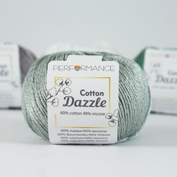 Lana Performance Cotton Dazzle Gris Plata # 237 x 50 gramos