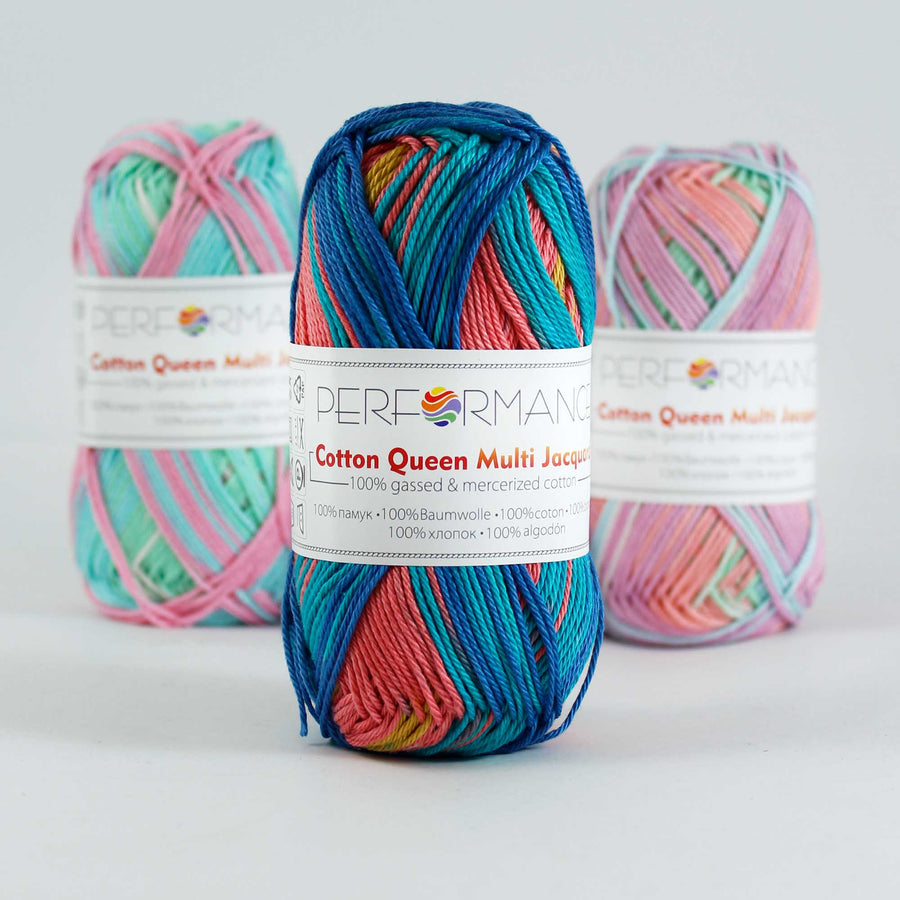 Lana Performance Cotton Queen Multi Jacquard Matizado # 10452 x 50 gramos