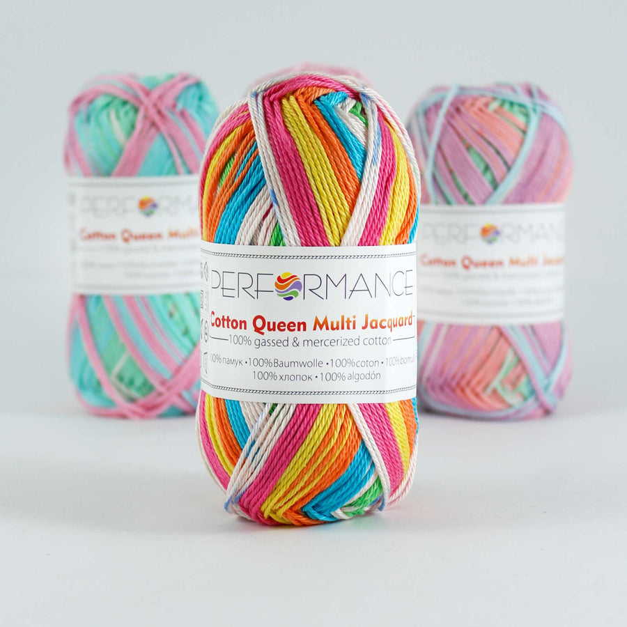 Lana Performance Cotton Queen Multi Jacquard Matizado # 10457 x 50 gramos