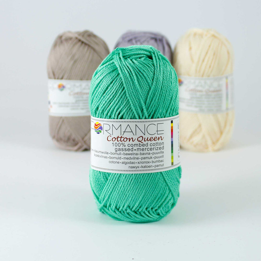 Lana Performance Cotton Queen Verde Menta # 132 x 50 gramos