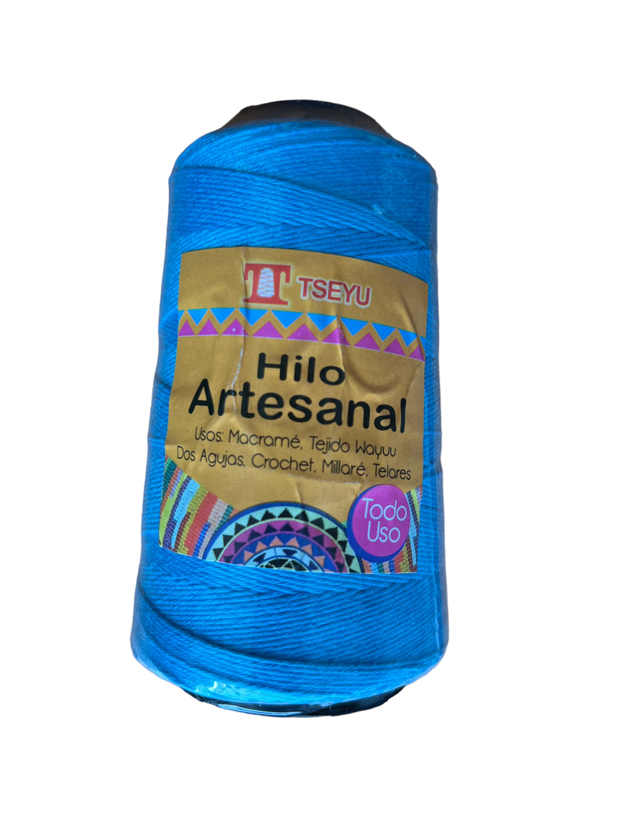 Hilo Artesanal Tseyu Azul Claro Turquesa - 218