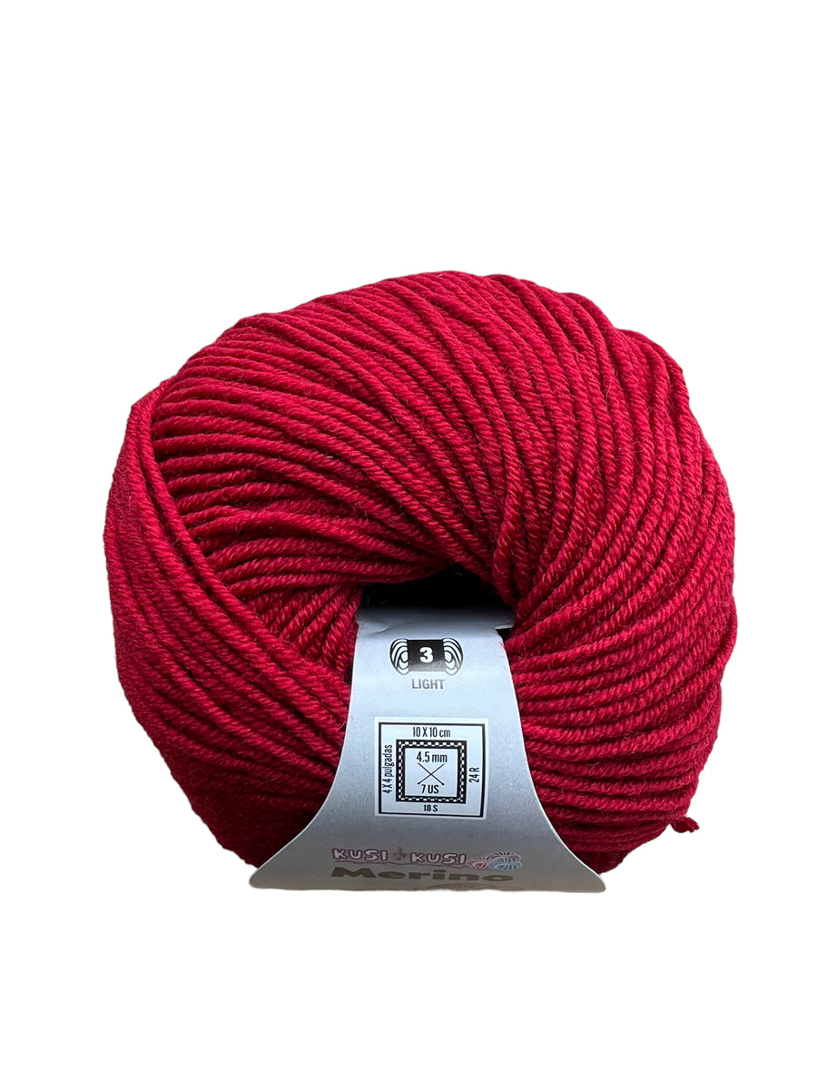 Lana Kusi Kusi Merino Cereza # 373062