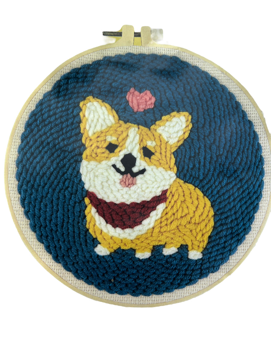 Kit Bordado Aguja Magica Perrito Corazon Corgi - 95032C