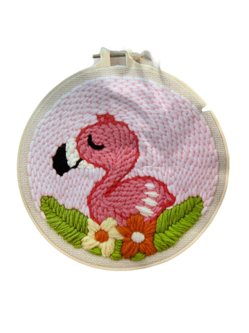 Kit Bordado Aguja Magica Flamingo Rosado - 95005C