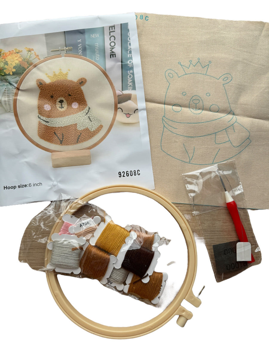 Kit Bordado Aguja Mágica Oso- 92608C