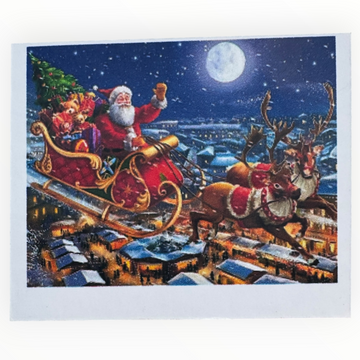 Kit de Pintura con Diamantes 5D - Diamond Paint - Navidad - Trineo de Santa - 30 x 40 cm