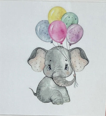 Kit de Pintura con Diamantes 5D - Diamond Paint - Elefante Bebe - 30 x 30 cms